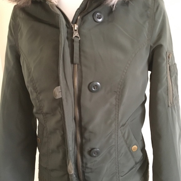 American Eagle Flight Bomber Jacket - Picture 3 of 8